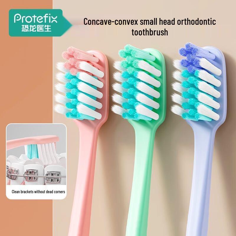 PROTEFIX X-Type Orthodontic Toothbrush for Braces (2-Pack)