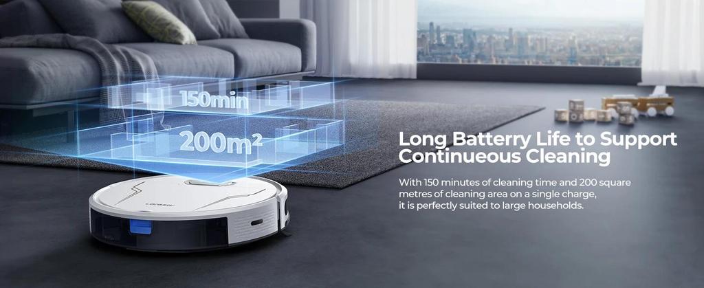 Robot Vacuum 4000Pa Suction with App Remote and Voice Control with Gyroscope Navigation Smart Sweeping Robot for Home Cleaning