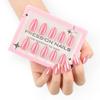 30 boxed high-end manicures, wearing nail magic mirror powder, wearing nail pads, short almond nail fake nails
