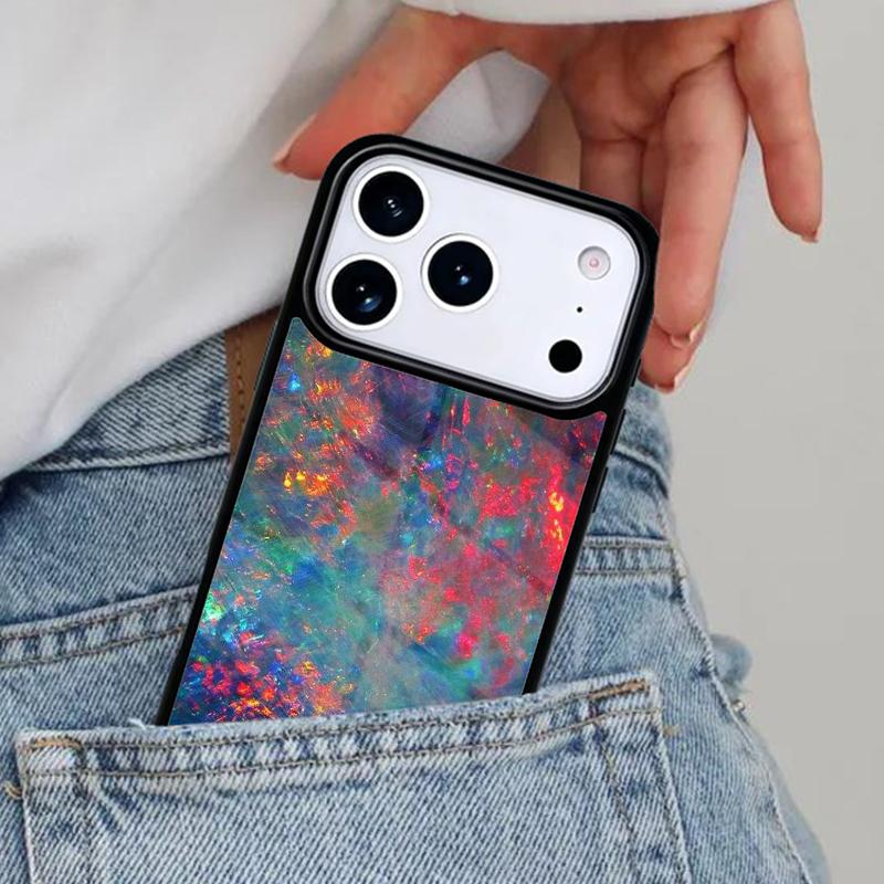 Opal Stone Iridescent Phone Case for iPhone 17ProMax 12 13 14 15 16e 17 Pro Max Plus Air Cover
