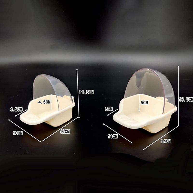 Vogelfutterspender Papageienfutterspender Auslaufsicher Spritzwassergeschützt Keine Kleckerei Große Kapazität Futterbehälter