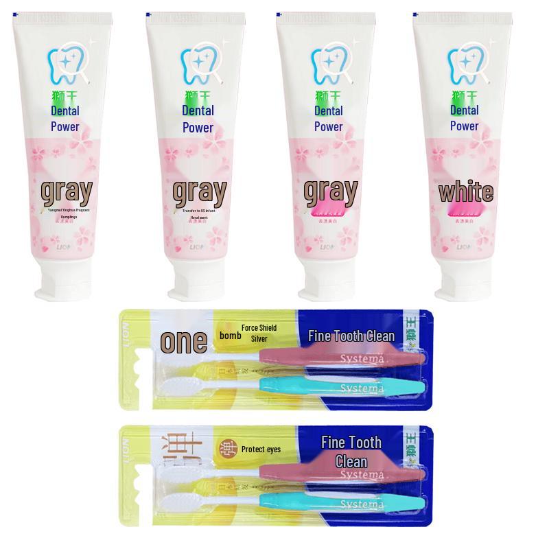 Набор зубная щетка Lion Gum Care и зубная паста Цветок вишни