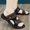 Fashion Sabot Sandals Man Soft Beach  ShoesGenuine Leathe Platform Comfortable Pvc Clappers 2025 Original Style Trend Slippers for Men