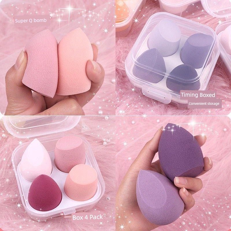 

Косметическое яйцо, устойчивое к смазыванию, макияж для влажного и сухого нанесения, спонж-шарик для макияжа, инструменты для макияжа, пуховка, мягкая воздушная подушка, коробка для хранения Single 0.01g tablet