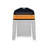 K-Boxing Men's Striped Round Neck Knit Sweater