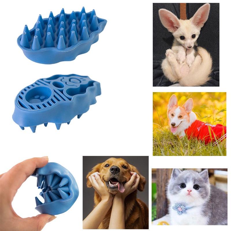 Dual-function Pet Brush Massages And Removes Hair Effectively