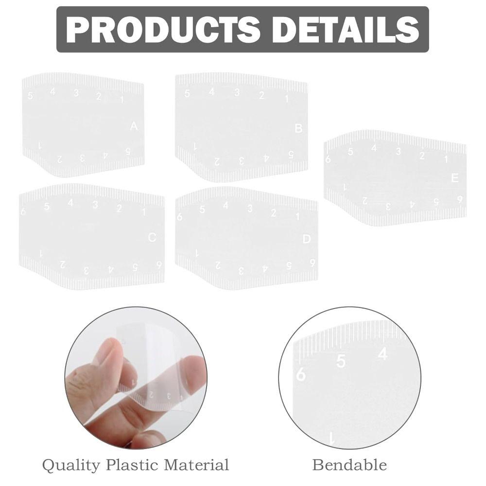 5Pcs Flexible Rulers Eyebrow Mapping Ruler Reusable Eye Makeup Tools  Eyebrow Tattoo Design