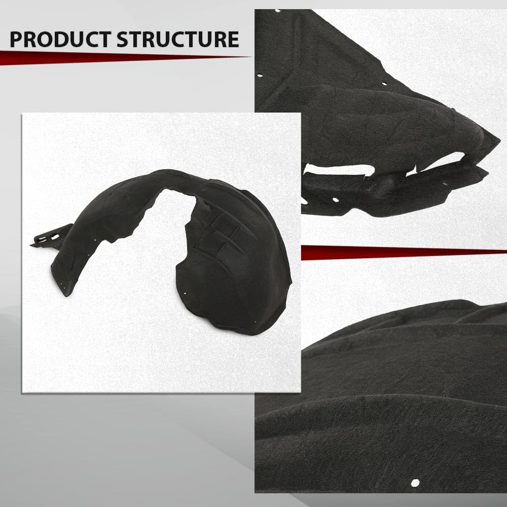 Fender Liner Compatible with Chevy Malibu (submodel: L, LS, LT, Premier) 2016-2018 Front Passenger Side