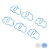 100 Pcs Cloud Shaped Paper Clips Cute Fun Decorative Iron Bookmarks Planner Clips with Transparent B