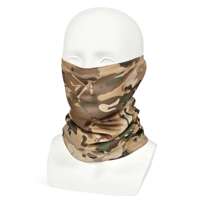 Multifunctional Tactical Camouflage Neck Scarf For Outdoor Cycling Hiking Fishing Sunscreen