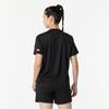 Mizuno Table Tennis Game Short JTTA M Shirt, Sleeve, U-Neck, Unisex, Moisture-Wicking, Quick-Drying, Certified, 82JAA110, Black/White,