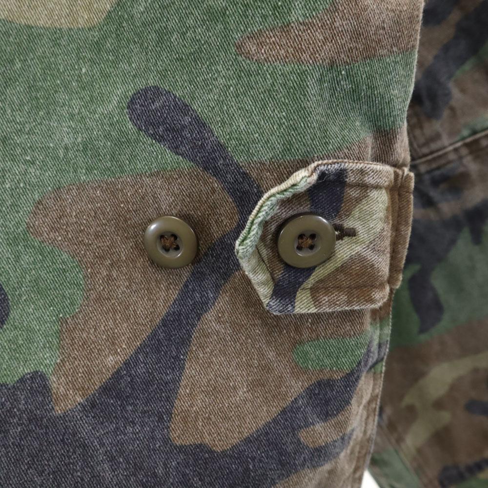 Mnml Camouflage Pattern Military Jacket XL Khaki Camouflage Men's Used