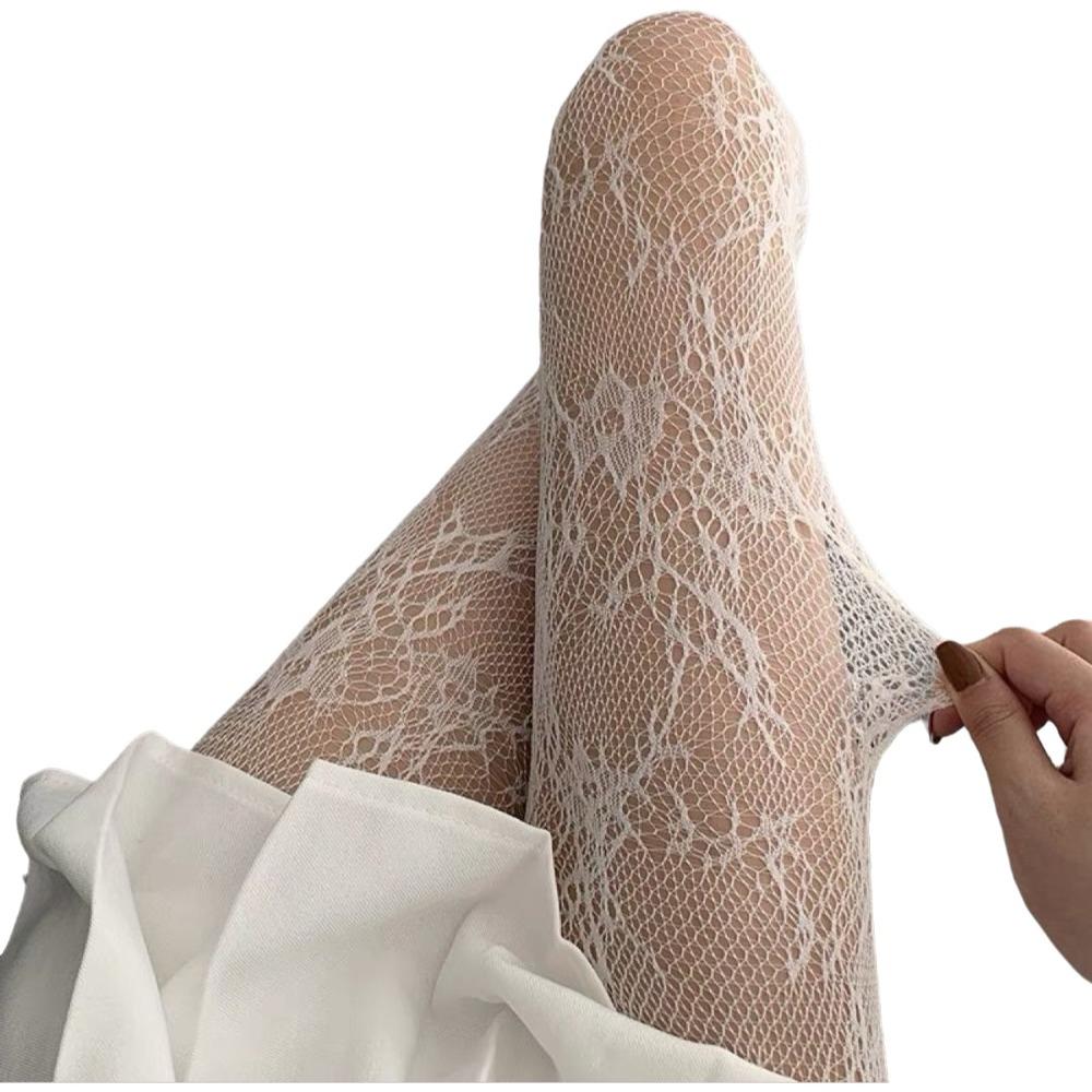 Jacquard Small Flowe Fishnet Stockings Mesh Design Fishnet Pantyhose Summer Season