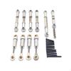 RC Link Rods with Shock Absorbers Adjustable Rod Kit Ends 1:24 Scale Damping System