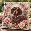 Animal Faux Pearl Painting DIY Kit Art Kit Cute Decorative Supplies 3D Flowers Crafting for Adults Home Wall Decor