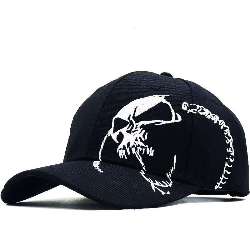 High Quality Personalized Skull Embroidery Fashion Baseball Cap Unisex Couple Outdoor Sports Sun Hat