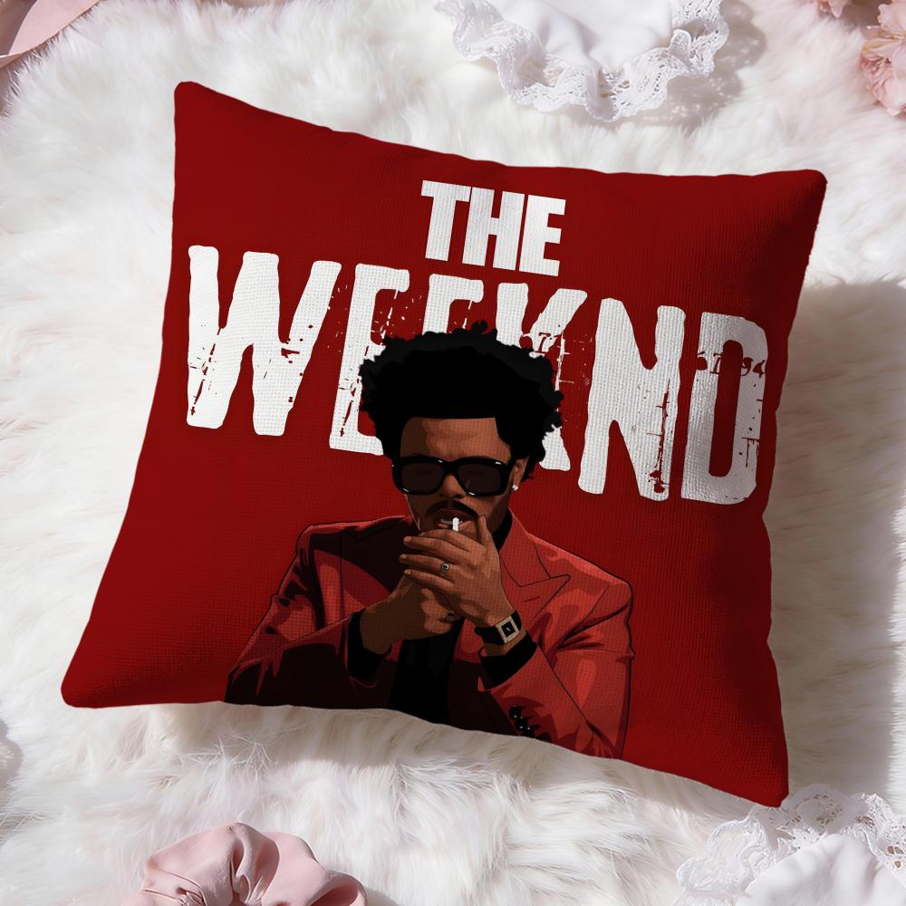 T-The Weeknd Sänger Kissenbezug Premium Komfort Wendbarer Kissenbezug -Zwei-in-Eins-Design für Jeden Raum & Autoinnenraum