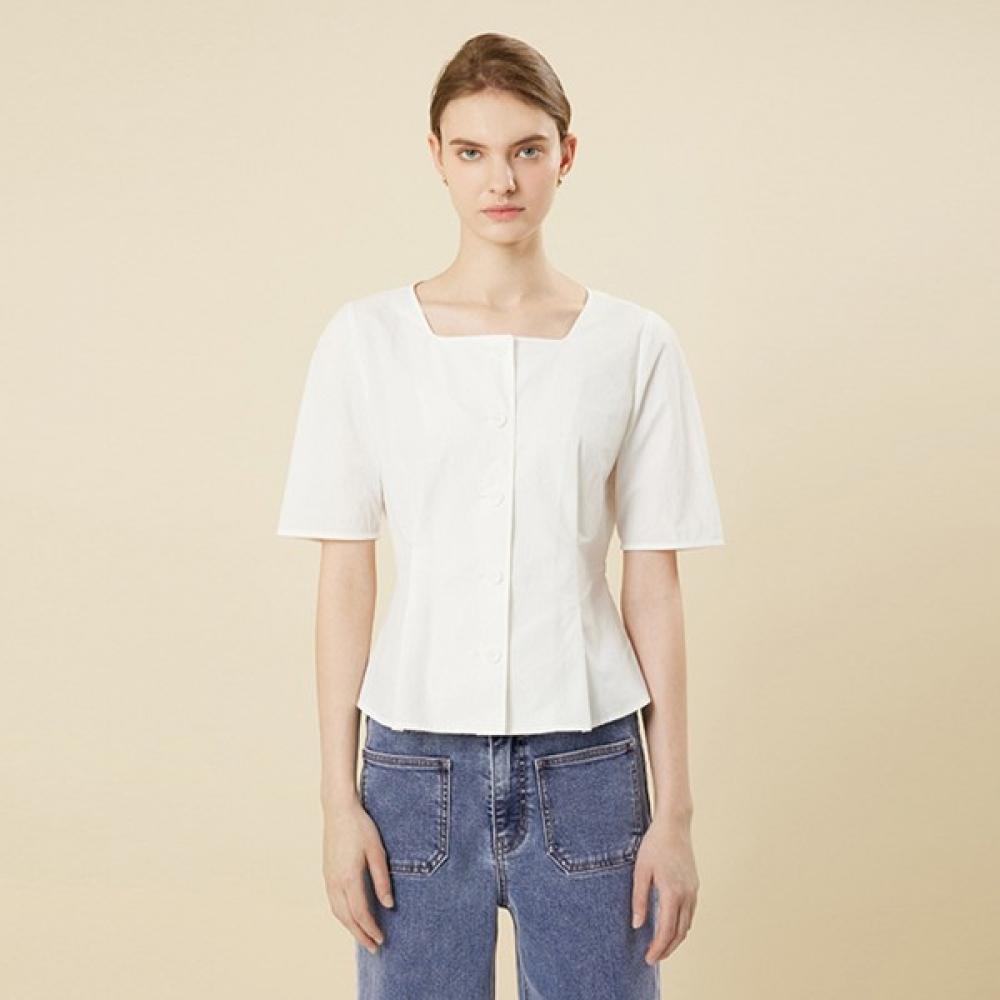 

She S miSS Square Neck Pleated blouSe Swwbln21060 light blue/55