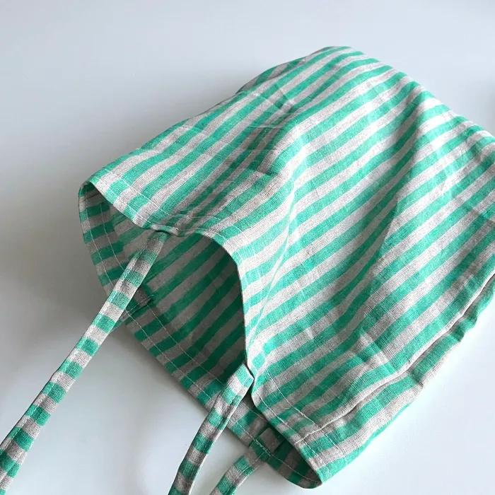 Summer Green Linen Mini Bag
