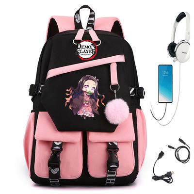 Sac d'école tendance version coréenne style académique nouveau jour homme fantôme exterminateur périphérique imprimé sac à dos grande capacité