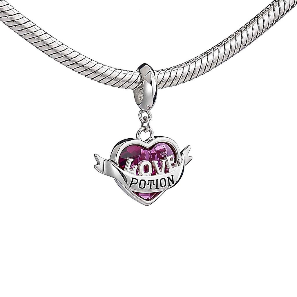 Harry Potter sterling silver Love Potion slider charm With crystals