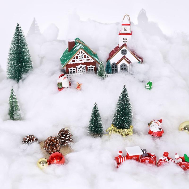 3Meter Artificial White Cotton Roll Mat Soft Fake Snow Sheet for Xmas Tree Winter Scene DIY Craft Christmas Decoration Supplies