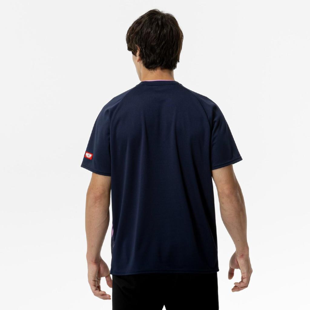 Table Tennis Game Short JTTA Dress Size Size L Shirt, Sleeve, Certified, Moisture-Wicking, Quick-Drying, Unisex, Navy, 82JAC102,