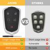 Key Fob Case for Cadillac XTS XT4 XT5 XT6 ATS ATS-v SRX CT6 CTS 2014 2015 2016 2017 2018      HYQ2AB HYQ2EB 5 Button Pad Cover Keyless Entry Remote