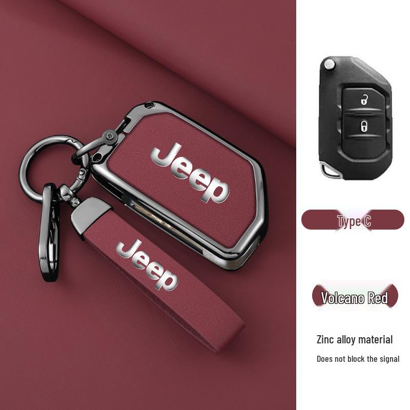 Premium Zinc Alloy Leather Accessory for Jeep Gladiator Wrangler 4XE - Unisex Design