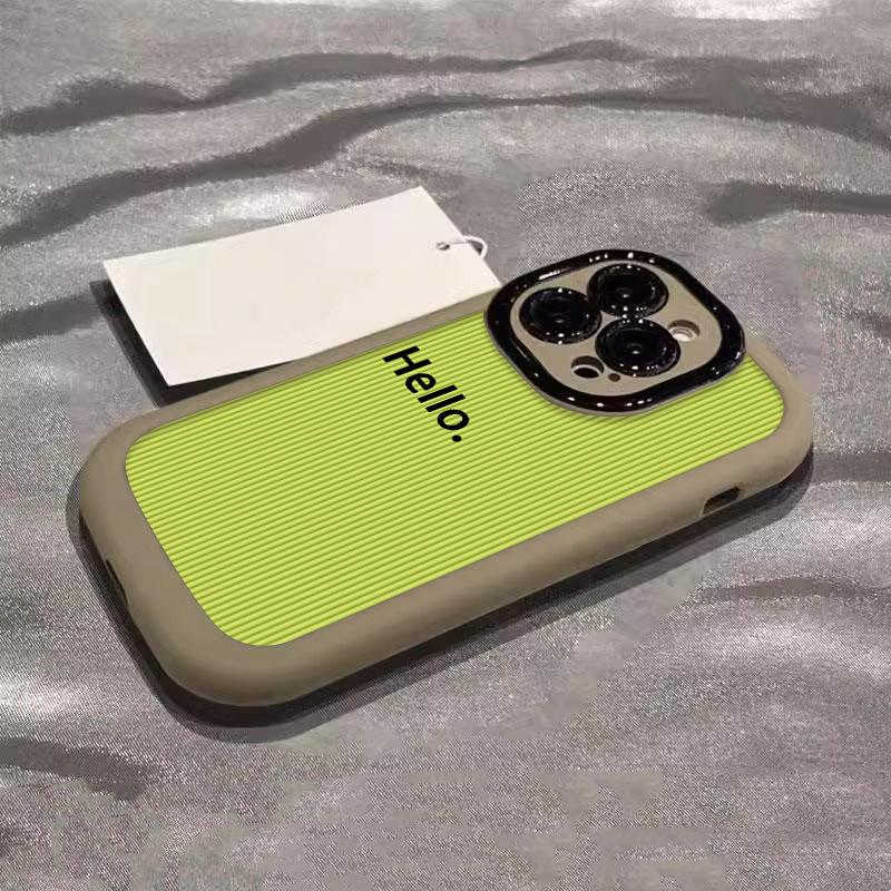 

Полосатый Привет Подходит для Apple 15 Чехол для мобильного телефона Iphone14promax Simple 13 iPhone 12 mini