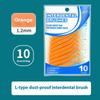 10pcs/bag L Type Between Teeth Brush Teeth Cleaning Brush Gap Tooth Brush Portable Interdental Brush Interdental Cleaning Tool
