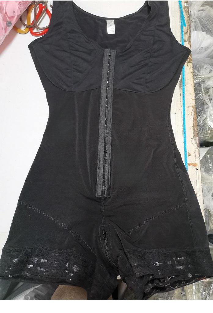 Plus Size Hook-and-Eye Tummy Control Butt-Lifting Crotchless Bodysuit – Strong Compression Waist Trainer