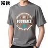 Unisexs Top New Arrived Unisex Oneck Tshirt Daily Wear Education Is Important But Football Is Importanter Fashionable Unisex Tops