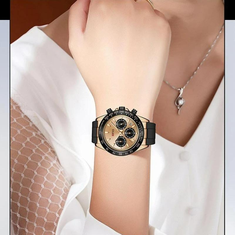 Fashion Men's Quartz Watch Three Eye Six Needle Chronograph Waterproof Night Light Fashion Men's Quartz Watch