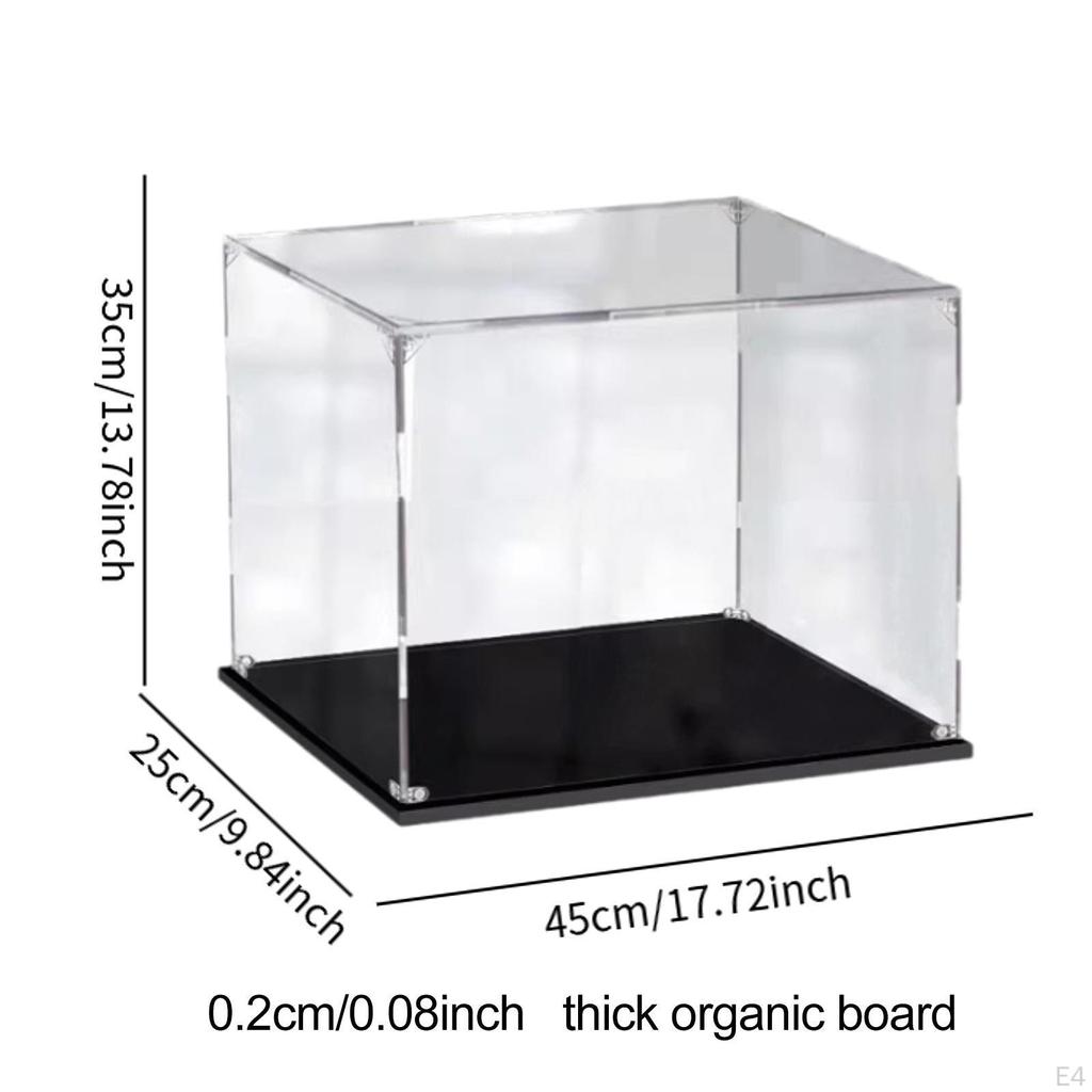 Acrylic Display Case Action Figure Crafts Collection Stand Showcase for Dolls