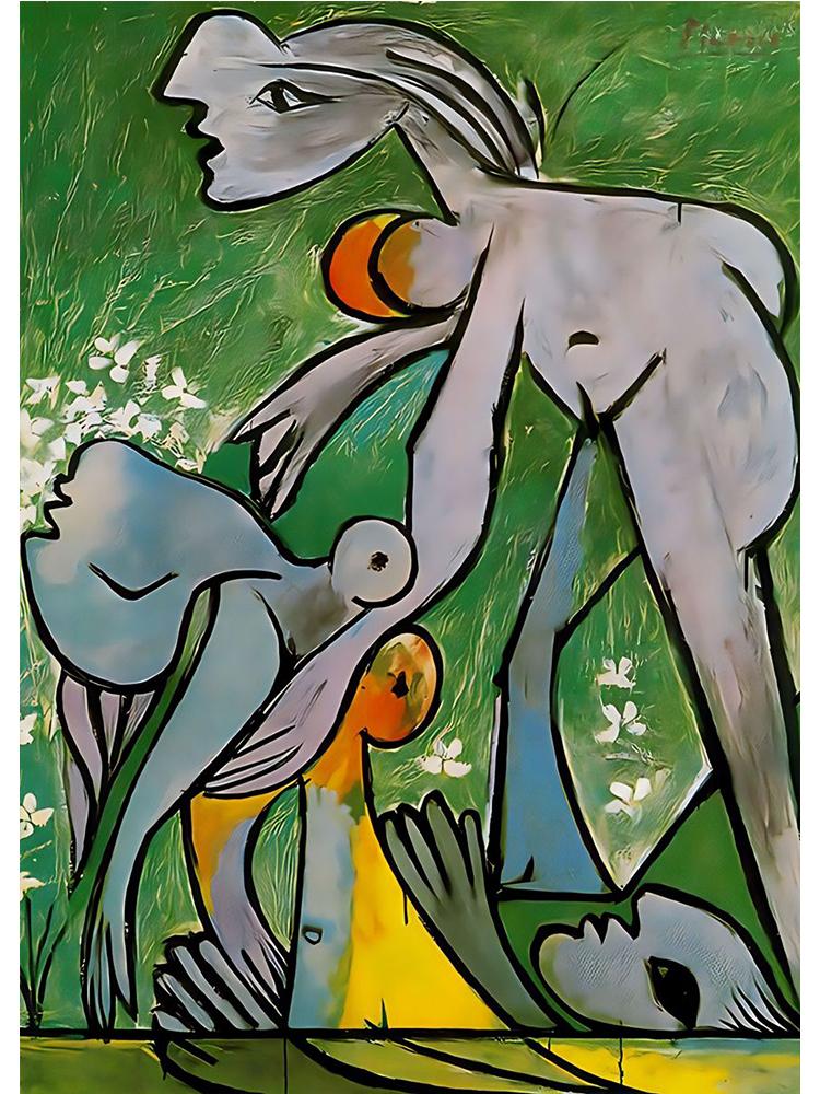 

Абстрактное искусство Пабло Пикассо, классическое произведение искусства, постер, холст, живопись, винтажное настенное искусство для современного музея, галереи, домашний декор, подарок 50x70cm No Frame