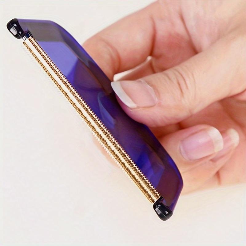 [Copper Mesh Lint Remover] Manual Lint Remover with Copper Mesh | Portable Fabric Shaver for Fleece and Knit Clothes, No Electricity Needed, Blue