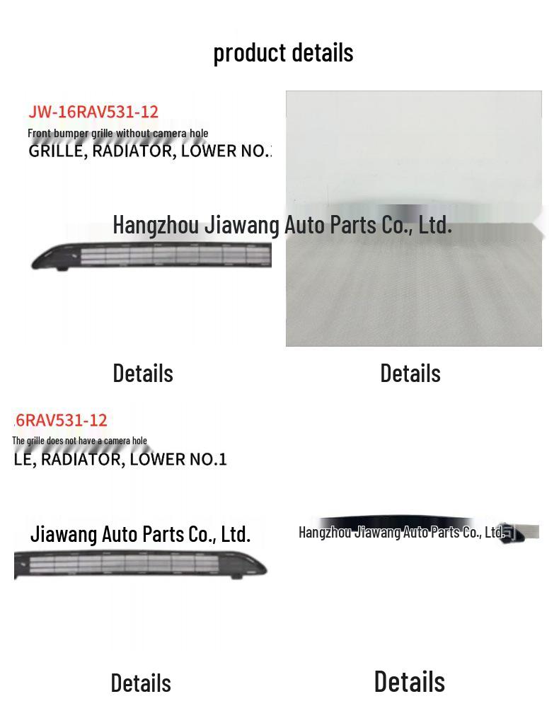 Toyota RAV4 2016 Upper Front Bumper Grille (No Camera Hole) 53112-0R080