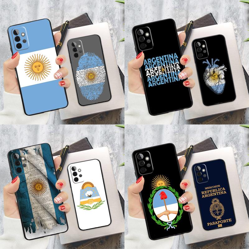 Argentina Flag Phone Case For Samsung Galaxy A54 A34 A14 A55 A35 A25 A15 A52 A32 A12 A51 A71 A13 A33 A53