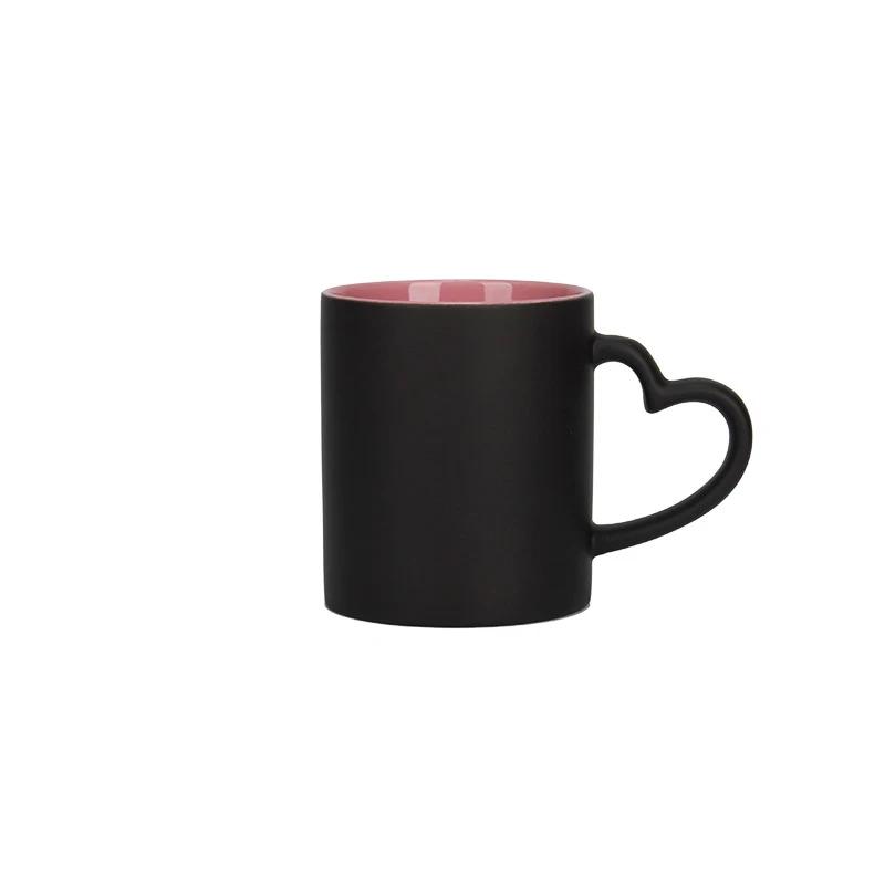 DIY photo inside Blue color Mug Heat Sensitive Ceramic Mugs Color Changing Coffee Mugs Milk Cup Gift Print Pictures