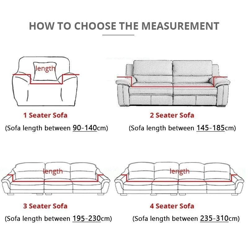 1-4 Seat Plush Sofa Cover Soft and Comfortable Recliner Sofa Cover Elastic Sofa Cover Soft Sofa Cover