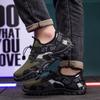 2025 Spring New Shoes Men's Camouflage Shoes Flying Woven Breathable Shoes Men