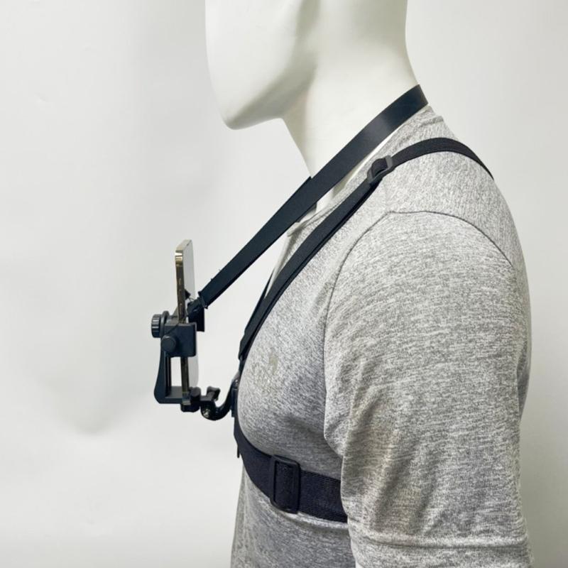 First-Person Perspective Accessories Phone Chest Strap Harness Chest Mount Strap Holder for Sports Camera Phone