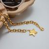 Yori Thin Chic Polished Five-pointed Star Pendant Necklace for Women Summer 2024 Waterproof Daily Jewelry Bijoux Gift
