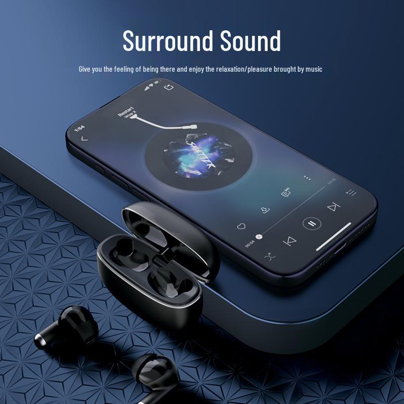 K50 Zinc Alloy True Wireless Bluetooth Earbuds, Long Battery Life, Compatible with Apple & Huawei