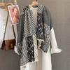 Women Winter Scarf Cashmere Pashmina Shawls and Wraps Bufandas Floral Print Warm Thick Scarves Blanket for Lady  Newpe