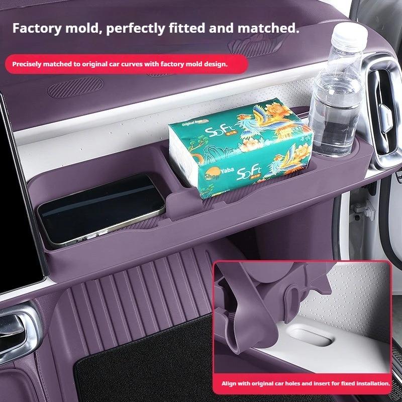 For Leapmotor B10 B01 Lafa 5 Car Passenger Side Dash Extension Storage Box Perforated Table Top Storage Box Interior Accessories