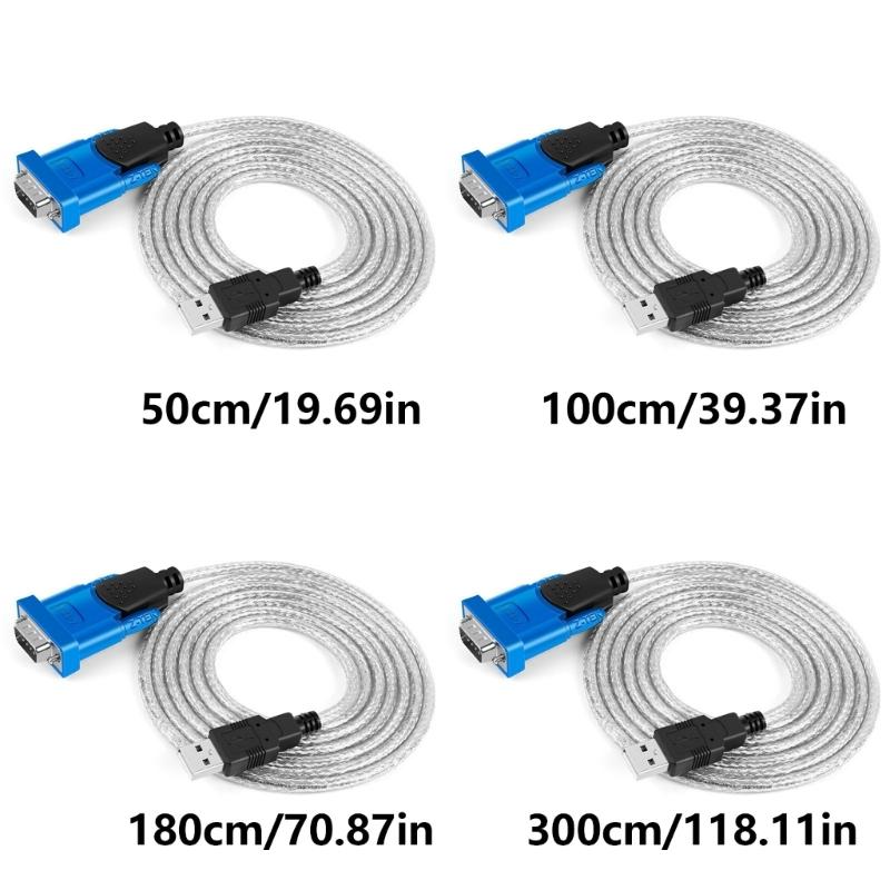 Highl Speed USB to RS232 Serial Converters Cable for Laptops and Digital Devices Stable Signal Transmission Wirey
