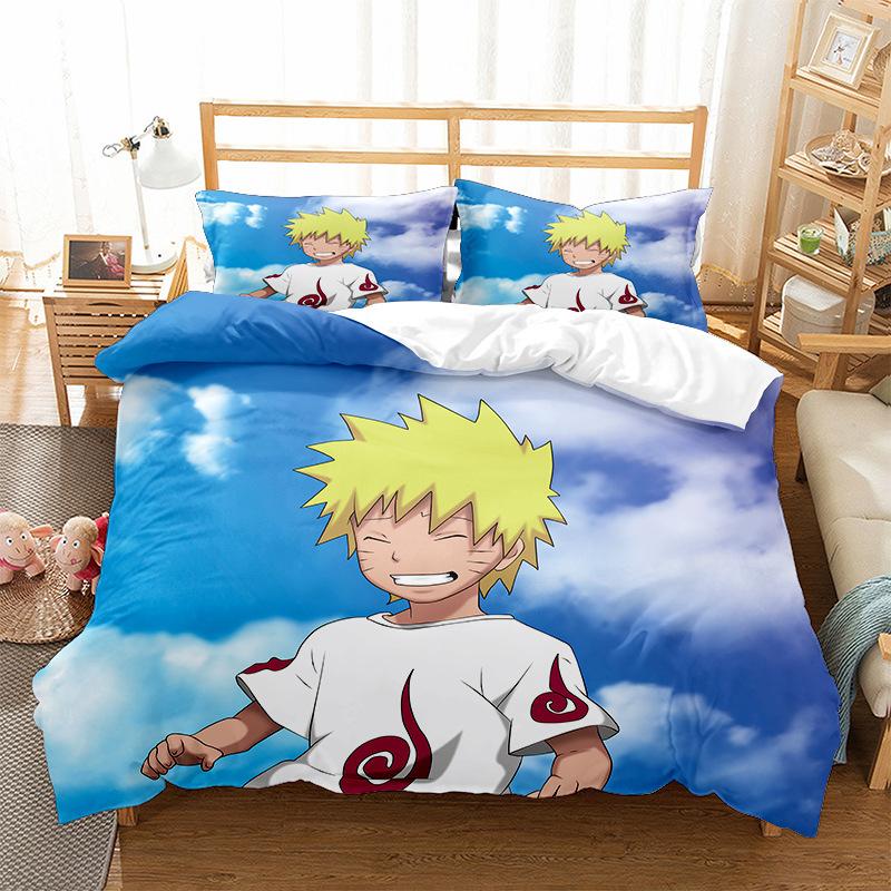 Bedding Fire Forbearance Cartoon Digital Printing Living Bedding Four-Piece Set