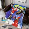 Vintage Fashion Cute Kid Cartoon v-Virpi Pekkala Soft Warm Plush Blanket Dorm Sofa Living Room Hogar Bedroom Gift Home Flannel